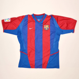 Barcelona 2002 - 2003 Player Issue Home Shirt (Good) L