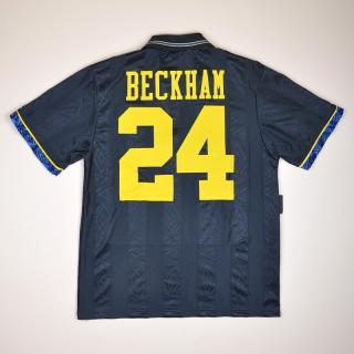 Manchester United 1993 - 1995 Away Shirt #24 Beckham (Excellent) M