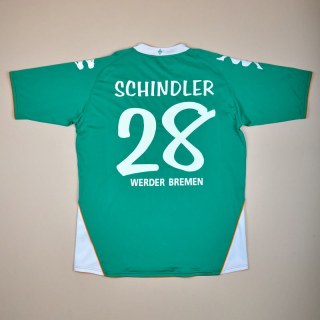 Werder Bremen 2007 - 2008 Home Shirt #28 Schindler (Very good) XXL