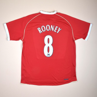 Manchester United 2006 - 2007 Home Shirt #8 Rooney (Very good) M
