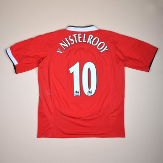 Manchester United 2004 - 2006 Home Shirt #10 v. Nistelrooy (Very good) L
