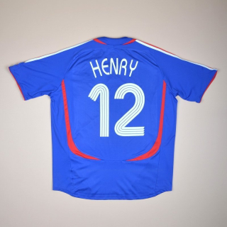 France 2006 - 2007 Home Shirt #12 Henry  (Very good) L
