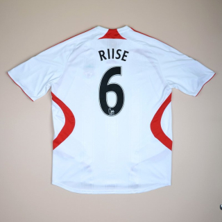 Liverpool 2007 - 2008 Away Shirt #6 Riise (Very good) XL