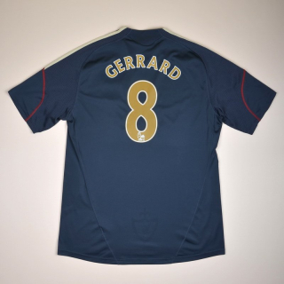 Liverpool 2009 - 2010 Away Shirt #8 Gerrard (Very good) XL