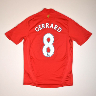 Liverpool 2008 - 2010 Home Shirt #8 Gerrard (Very good) S