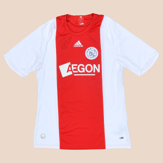 Ajax 2008 - 2009 'Signed' Home Shirt (Very good) L