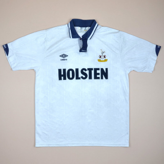 Tottenham 1991 - 1993 Home Shirt (Excellent) L