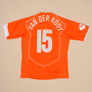 Holland 2005 Match Issue U-21 Home Shirt #15 van der Kooy (Very good) L