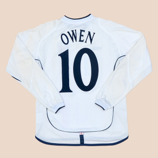 England 2001 - 2003 Home Shirt #10 Owen (Good) YL