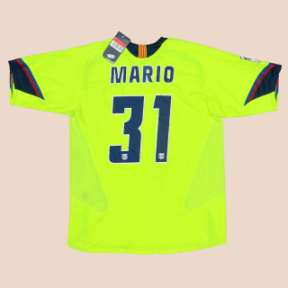 Barcelona 2005 - 2006 'BNWT' Away Shirt #31 Mario (New with defects) L