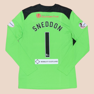 Partick Thistle 2017 - 2021 Match Issue Goalkeeper Shirt #1 Sneddon (Very good) XL