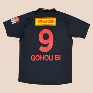 Neuchatel Xamax 2011 - 2012 Match Issue Home Shirt #9 Gohou Bi (Very good) L