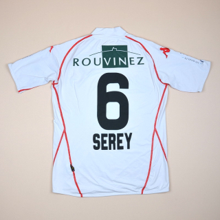 FC Sion 2009 - 2010 Match Issue Home Shirt #6 Serey (Very good) M