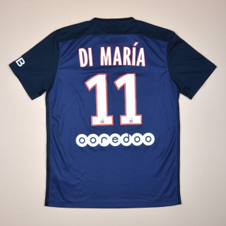 Paris Saint-Germain 2015 - 2016 Home Shirt #11 Di Maria (Very good) M