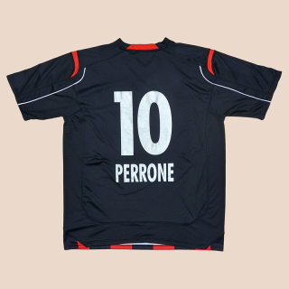 Neuchatel Xamax 2009 - 2011 'Signed' Home Shirt #10 Perrone (Very good) XL