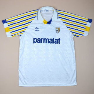 Parma 1991 - 1992 Match Issue Home Shirt #6 Apolloni (Excellent) XL