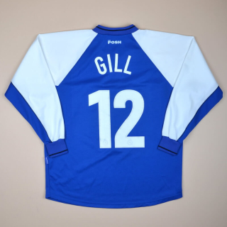 Peterborough United 2001 - 2002 Home Shirt #12 Gill (Very good) L