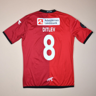 FC Nordsjælland 2013 - 2014 Match Issue Away Shirt #8 Ditlev (Very good) L