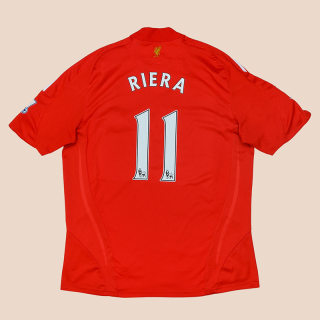 Liverpool 2008 - 2010 Home Shirt #11 Riera (Very good) XL