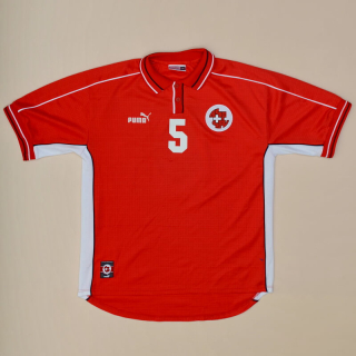 Switzerland  1998 - 2000 Home Shirt #5 (Not bad) M