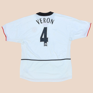 Manchester United 2002 - 2003 Away Shirt #4 Veron (Good) XL