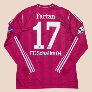 Schalke 2011 - 2012 Match Issue Champions League Third Shirt #17 Farfan (Very good) L
