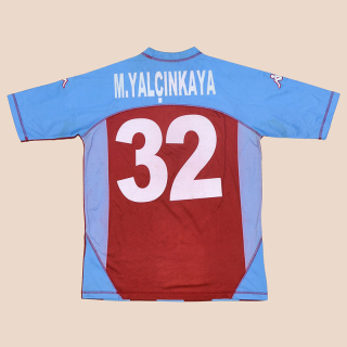 Trabzonspor 2004 - 2005 Home Shirt #32 M. Yalcinkaya (Good) L