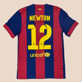 Barcelona 2014 - 2015 Home Shirt #12 Newton (Very good) S