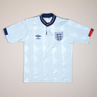 England 1987 - 1990 Home Full kit (Good) YL