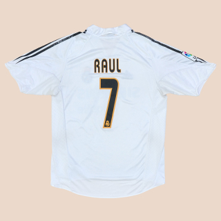 Real Madrid 2004 - 2005 Home Shirt #7 Raul (Not bad) M