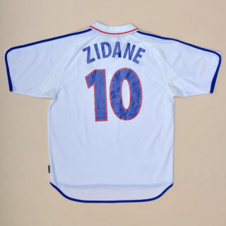 France 2000 - 2002 Away Shirt #10 Zidane (Very good) L