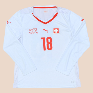 Switzerland  2014 - 2016 Match Issue Away Shirt #18 (Very good) L women