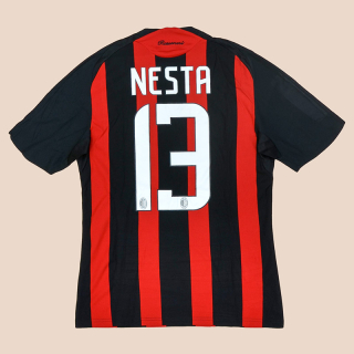 AC Milan 2008 - 2009 Home Shirt Nesta (Good) S