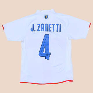 Inter Milan 2007 - 2008 Centenary Away Shirt #4 J. Zanetti (Excellent) M