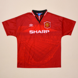 Manchester United 1994 - 1996 Home Shirt (Excellent) XL
