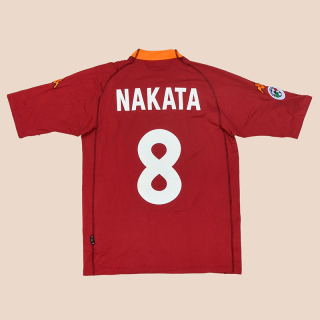 Roma 2000 - 2001 Home Shirt #8 Nakata (Very good) XL