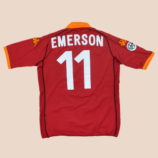 Roma 2002 - 2003 Home Shirt #11 Emerson (Excellent) XL