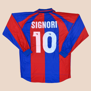 Bologna 1998 - 1999 Home Shirt #10 Signori (Excellent) XL