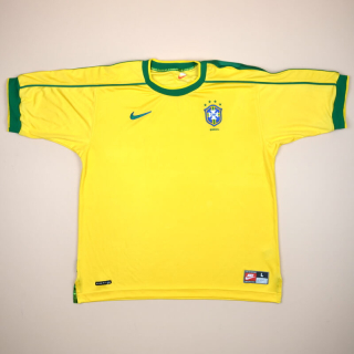 Brazil  1998 - 2000 Home Shirt (Very good) XL