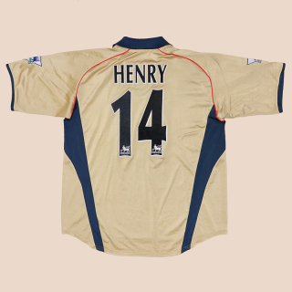 Arsenal 2001 - 2002 Away Shirt #14 Henry  (Very good) XL