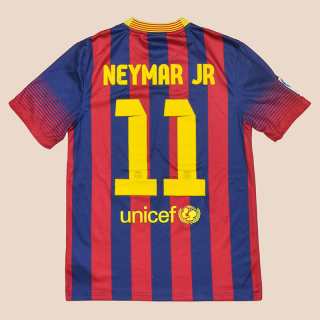 Barcelona 2013 - 2014 Home Shirt #11 Neymar (Good) S