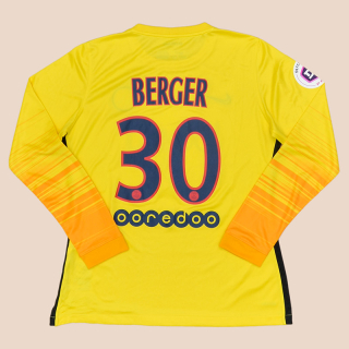 Paris Saint-Germain 2015 - 2016 Match Issue Goalkeeper Shirt #30 Berger (Good) L women