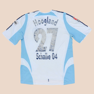 Schalke 2005 - 2006 Match Issue Away Shirt #27 Hoogland (Bad) L