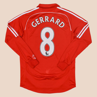 Liverpool 2007 - 2008 Home Shirt #8 Gerrard (Excellent) S