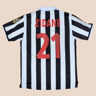 Juventus 1998 - 1999 Home Shirt #21 Zidane (Good) L