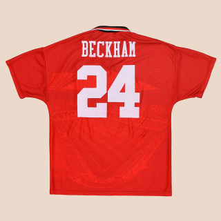 Manchester United 1994 - 1996 Home Shirt #23 Beckham (Very good) XL