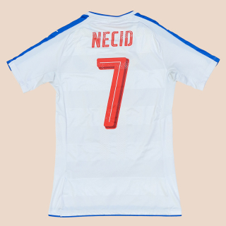 Czech Republic 2015 - 2016 Match Worn (vs. Malta) Home Shirt #7 Necid (Very good) L