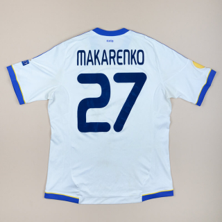 Dynamo Kiev 2013 - 2014 Match Worn Unwashed Home Shirt #27 Makarenko (Good) L