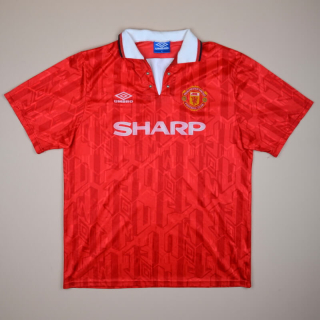 Manchester United 1992 - 1994 Home Shirt (Good) XL