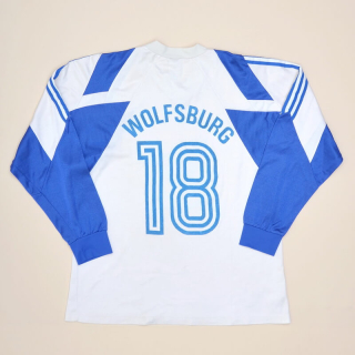 Wolfsburg 1989 - 1990 Match Issue Away Shirt #18 (Very good) L